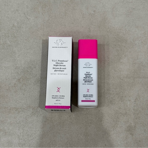 Drunk Elephant T.L.C. Framboos Glycolic Night Serum 30ml Full Size - Picture 1 of 3